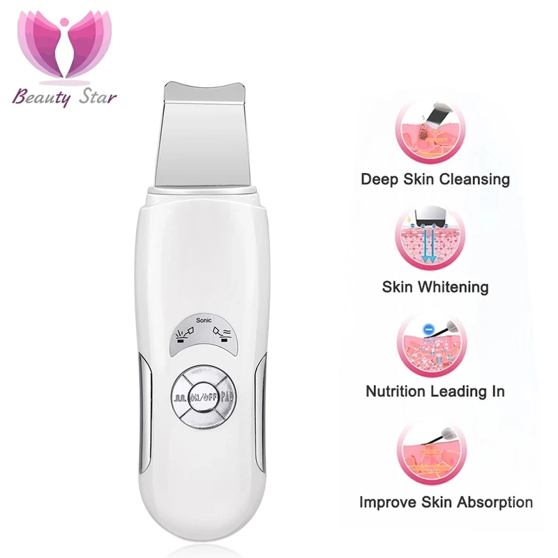 Ультразвуковая чистка лица Beauty Star|skin scrubber|face porefacial exfoliator machine |