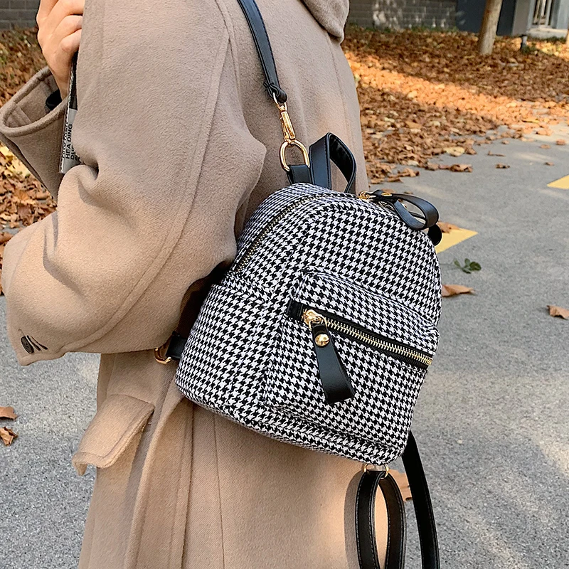 Backpacks Designer Girls Teens School Winter Grid High-Capacity Casual Ladies Casual
