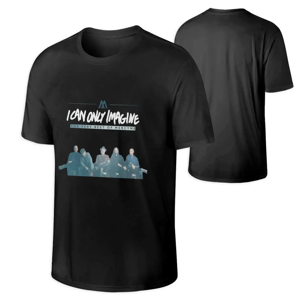 Passionow Men MercyMe I Can Only Imagine Fashionable Hip Pop Music Band Short Sleeves Tee Shirt Gift Funny Cotton T-Shirt | Мужская