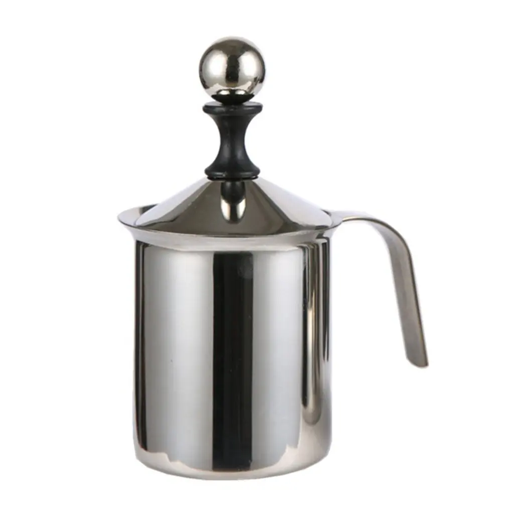 

Manual Milk Frother Stainless Steel Frothing Coffee Pitcher Espresso Cups Pull Flower Cup Cappuccino Milk Pot
