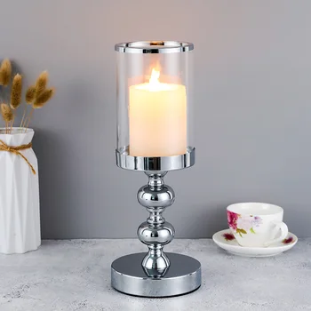 

Europe Metal Candlestick Holder Candle Stand For Coffee Dining Table Wedding Centerpiece Christmas Halloween Home Decor CH206