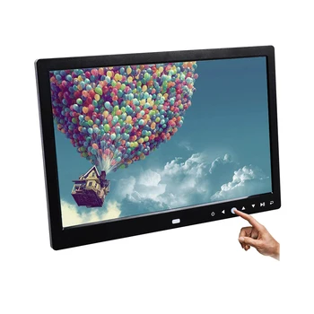 

Slim 13.3inch Digital Photo Frame with front touch button For Supermarket Advertising