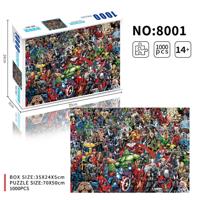 1000pcs Noragami Resin Plastic Jigsaw Puzzle Anime Puzzle