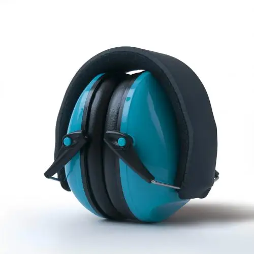 Портативные детские наушники для защиты слуха, регулируемое оголовье, защита для ушей, Детская гарнитура для защиты ушей от шума - Цвет: Синий