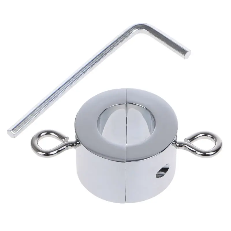 

Magnetic Lock Metal Scrotum Pendant Ball Stretcher Egg Weight Ring Restraint Stainless Steel Pleasure Toys for Men RXJF