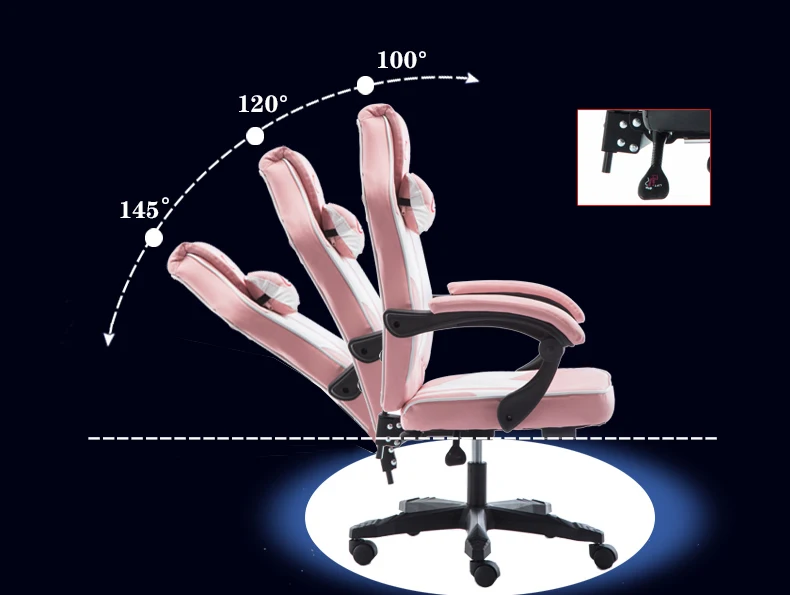 Роскошное Качество esport Гейминг деловые Silla геймер кресло из искусственной кожи 7 точечный массаж Эргономика с подставкой для ног бытовой