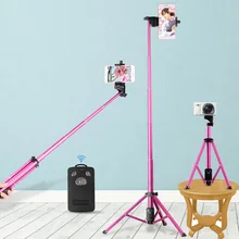 Телефон селфи палка Bluetooth пульт дистанционного спуска затвора портативная ручка мини настольный штатив Стенд держатель комплект фотографии