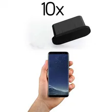 10x universal anti poeira plugues usb c furos de carregamento silicone tipo c porta proteção poeira plug para samsung s9 s8 huawei xiaomi