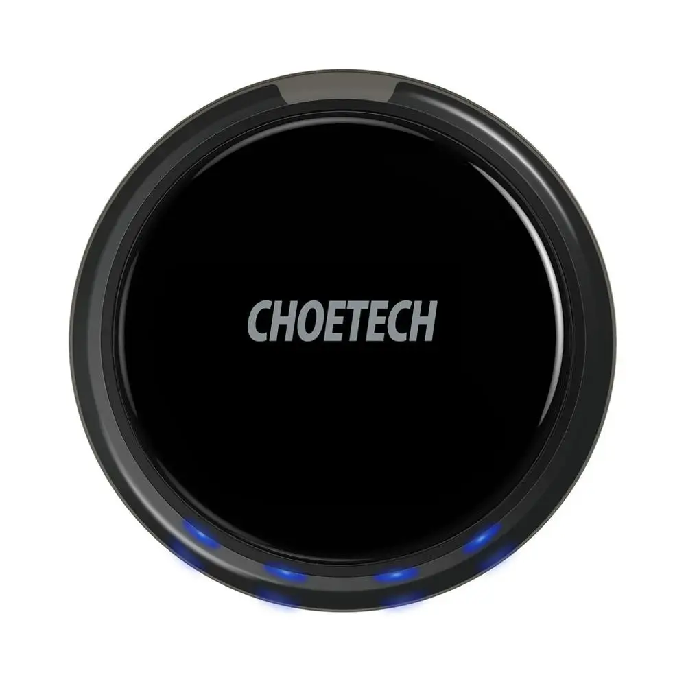 Black CHOETECH 5 Вт QI Беспроводное зарядное устройство для iPhone X Xs Max 8 Plus, беспроводное зарядное устройство для samsung S10 S8 S9 Plus, зарядная подставка для телефона - Тип штекера: Black