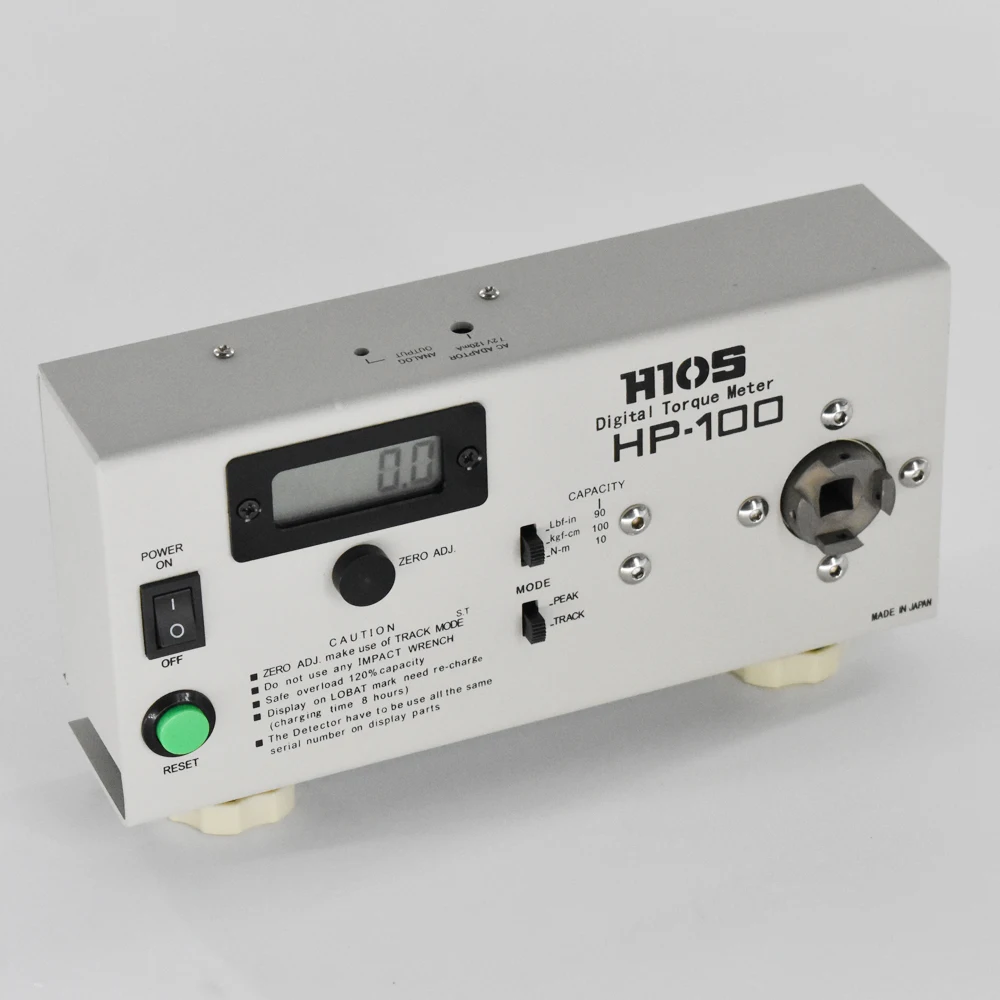 HIOS hp-100 мощность предоставленный крутящий момент, Электрический тестер крутящего момента