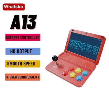 

Powkiddy A13 Video Game Console 9 Inch Large Screen Detachable Joystick HD Output Mini Arcade Retro Game Players
