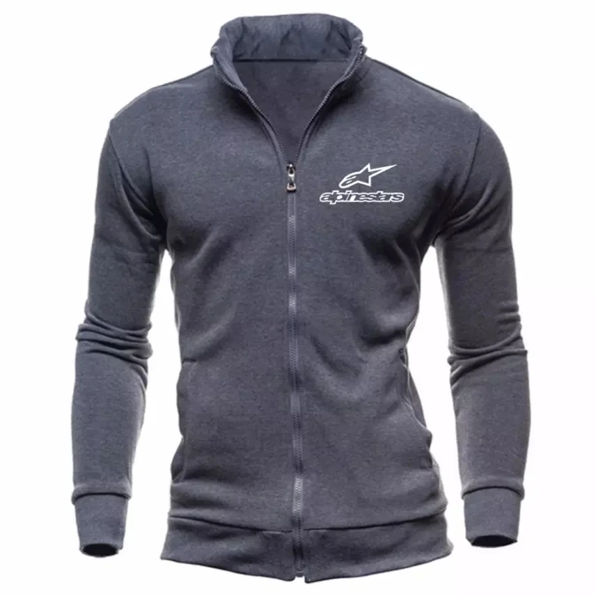 

Alpine Star New Men's Casual Hoodie zip Hoodie Jacket Men's Patchwork Cardigan Coat Winter Alpinestars Sweatshirt Jacket
