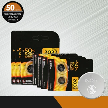 

Hot 50pcs for DURACELL CR2032 CR 2032 Lithium Li-ion 3V Button Cell Coin Battery BR2032 ECR2032 L2032 Big Promotion