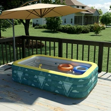 Kids Swimming Pool Tools Big Enclosure Adults Beach Swimming Accessories Party Inflatable Cartoon Piscina Water Sports ZZ50YJ