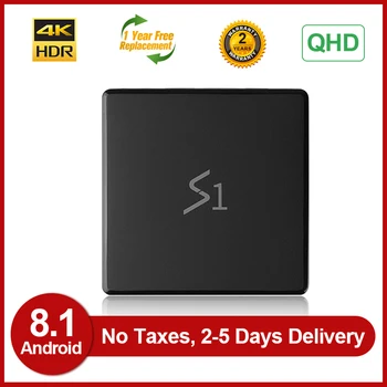 

4K Leadcool S1 Android 8.1 TV Box RK3229 Quad Core Support 2.4Ghz Wifi QHD HD TVBOX S1 1G 8G 2G 16G Smart TV Set top box
