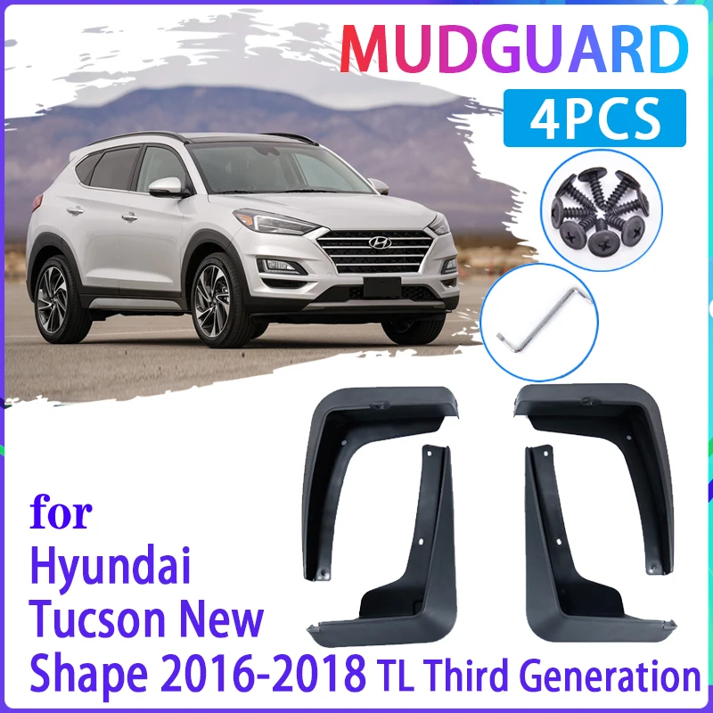 4 шт. Автомобильные Брызговики для Hyundai Tucson 3 TL 2016 ~ 2019 2017 2018 | Автомобили и мотоциклы
