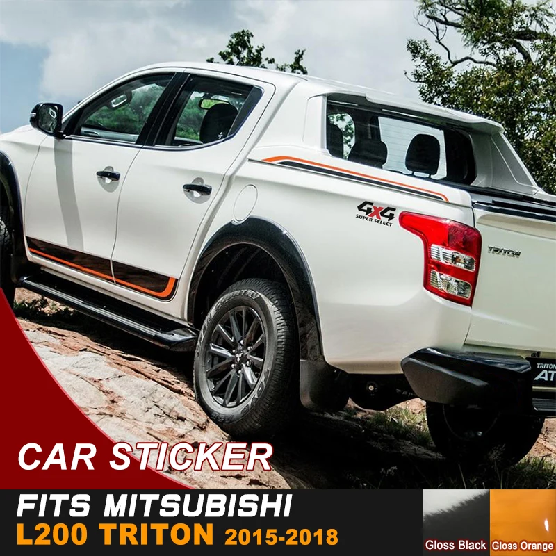 Автомобильные наклейки 6 шт. Боковая дверь задний багажник двухцветный Стайлинг