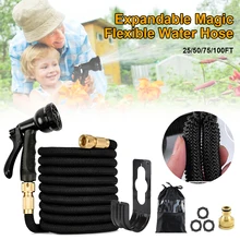 

2022 25Ft-100Ft Garden Hose Expandable Magic Flexible Water Hose (EU Version) Hose Plastic Hoses Pipe With Spray Gun To Watering