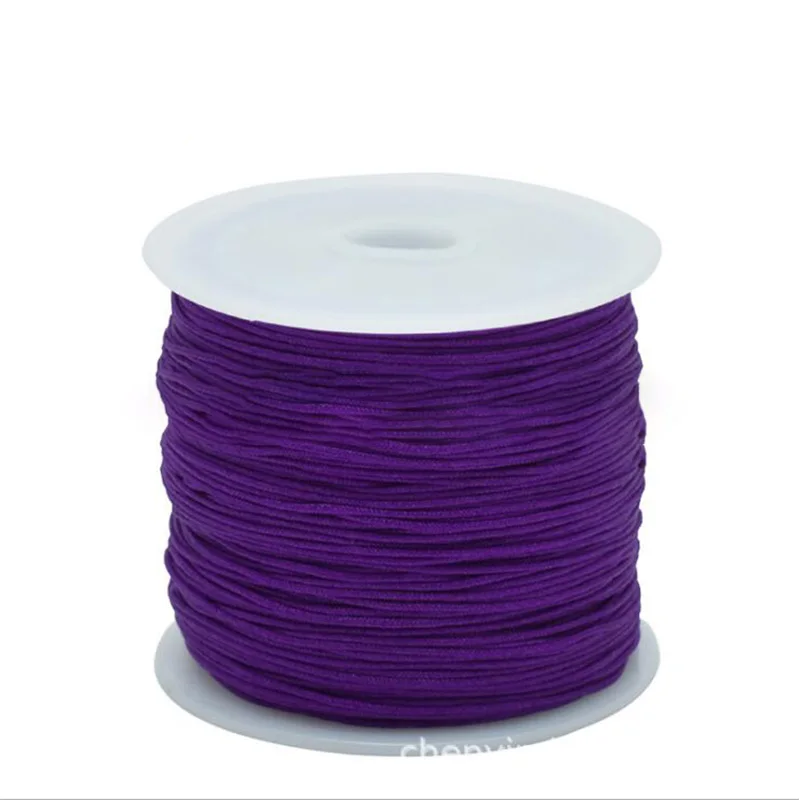 1Roll 0.8 1 1.5 mm Nylon Cord Thread Chinese Knot Macrame Cord Bracelet Braided String DIY Tassels Beading String Thread Jewelry 
