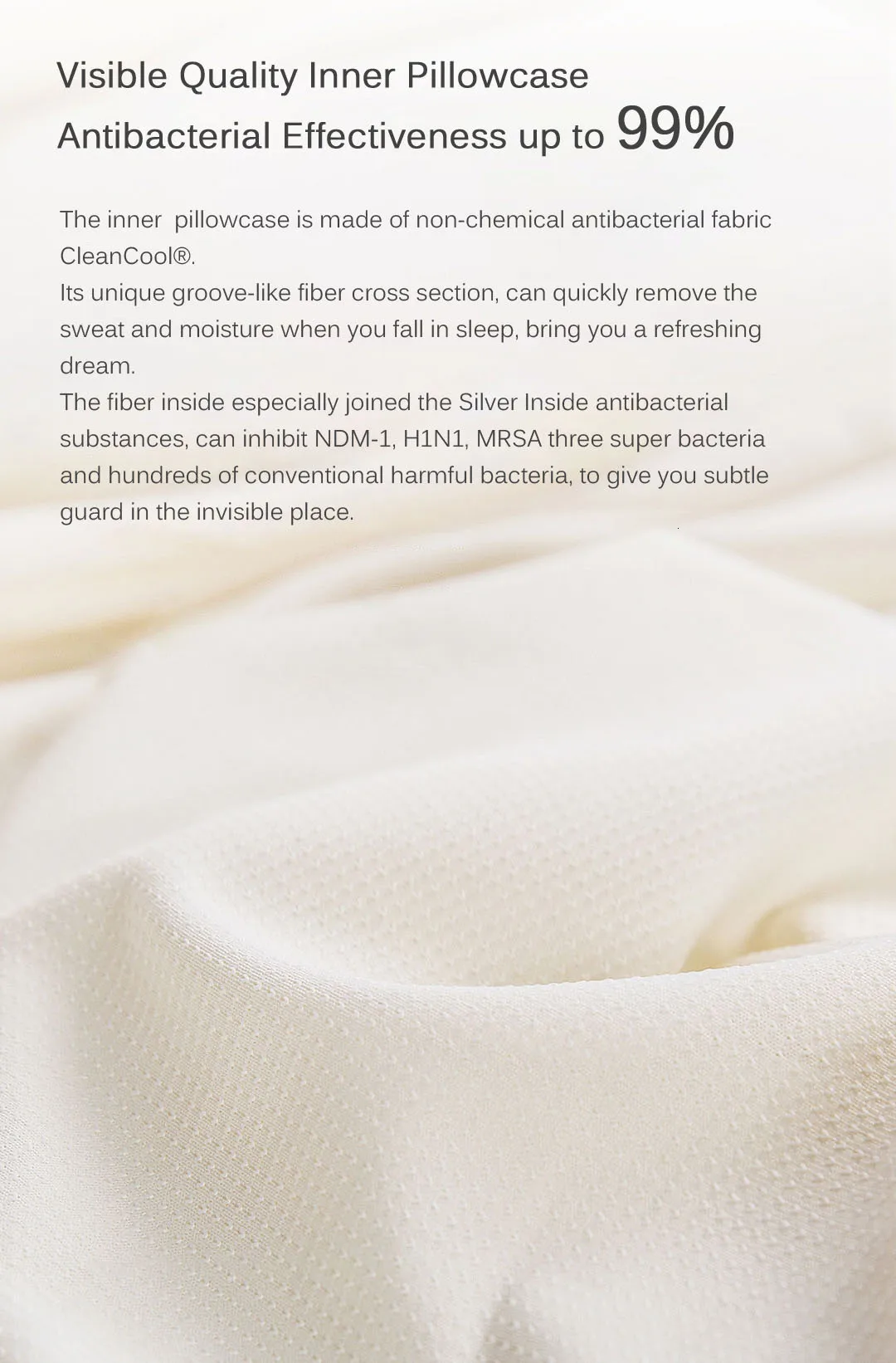 Original Xiaomi 8H Cool Feeling Slow Rebound Memory Cotton Pillow H1 Super Soft Antibacterial Neck Support Pillow