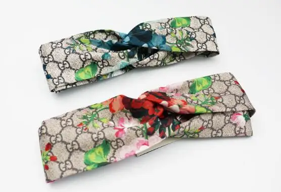 wide headbands for short hair Women Headband Twist Turban Floral Print Girl dragonfly butterflies hummingbirds Silk Satin Hair Accessories Elastic Head band small hair clips