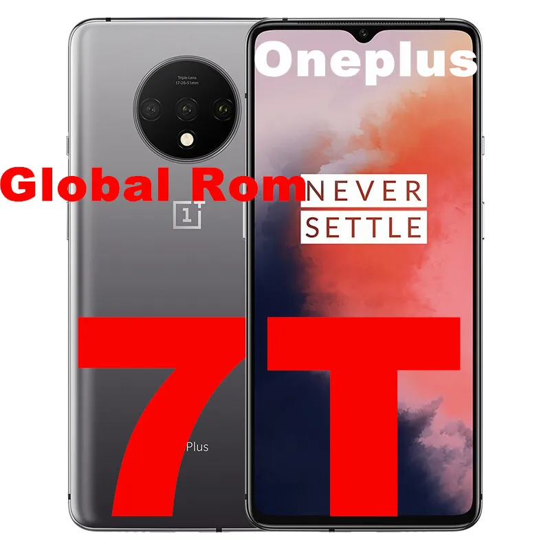 В наличии глобальная ROM Oneplus 7T 6 55 дюймов Восьмиядерный процессор Snapdragon 855 Plus 8 ГБ