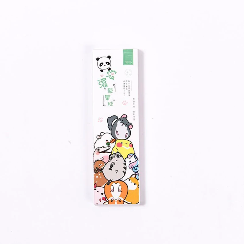 

30PCS/Set Cute Cartoon Animal Bookmarks Creative Paper Bookmark Reading Page Holder Decorative Bookmark for Student Office