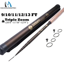 Maximumcatch 9-13ft 7:3 telescópica tenkara voar vara de pesca ação rápida 9 segmentos voar haste