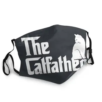 

The Catfather Reusable Face Mask Pattern Cat Parody Fathers Day Gift Anti Bacterial Dust Protection Mask Respirator Mouth Muffle