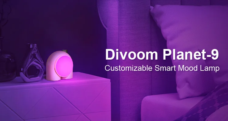 Divoom Planet-9 Decorative RGB LED Bedside Music Lamp