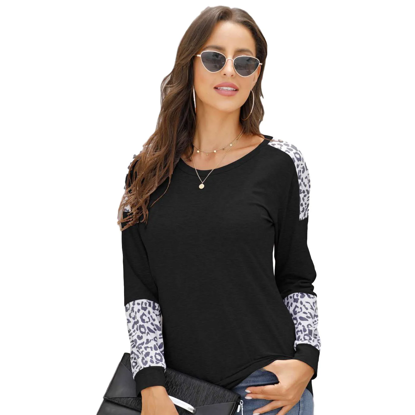 New Long sleeve patchwork tshirt harajuku tops women 2020 korean style casual plus size aesthetic clothes autumn winter t shirt