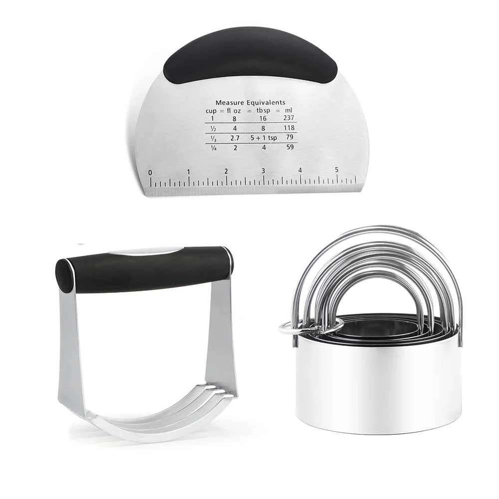 

DIY Stainless Steel Baking Set Dough Cookie Cutter Cake Decorating Tools Kitchen Baking Tools For Cakes