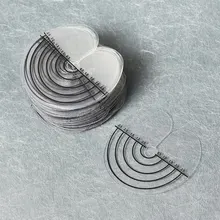 50 шт. круглые защитные щитки для волос, Защитные щитки для тепловых листов, шкала, наконечники для наращивания волос, аксессуары для укладки