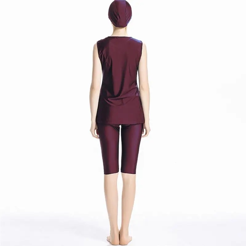 Размера плюс 4XL исламский Burkinis скромные Костюмы исламский мусульманский купальник женский консервативный пляжный купальный костюм ванный комплект, Прямая поставка