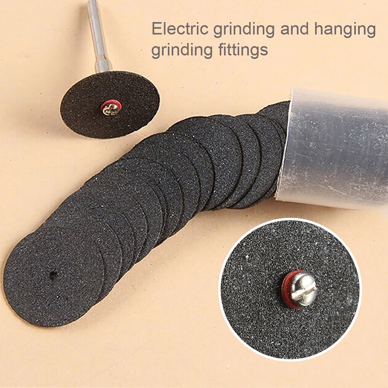

2019 10 Parts And 1 Mandrels Cutting Resin Grinding Disc Abrasive Cutting Discs Mini Drill For Dremel Rotary Tool Accessories