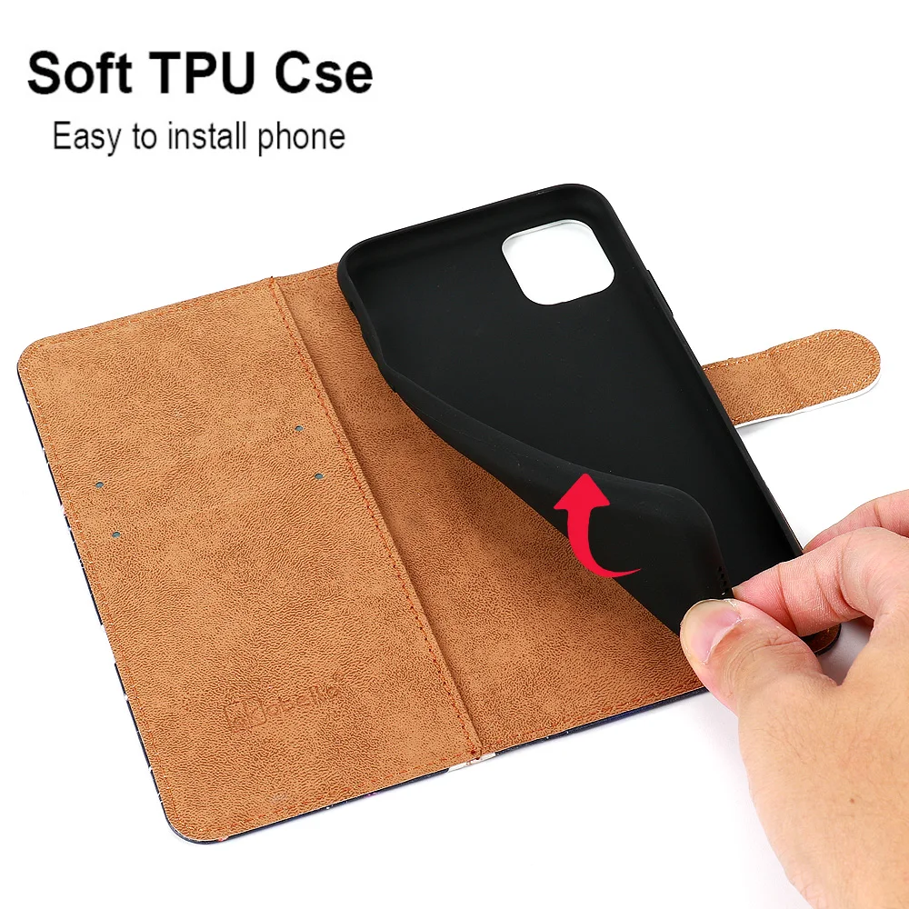 Luxury Leather Case For Moto G Power 2021 G9 Play E7 Plus G30 G10 E4 Cover Protect Flip Phone Case For Motolora G Play 2021 Etui