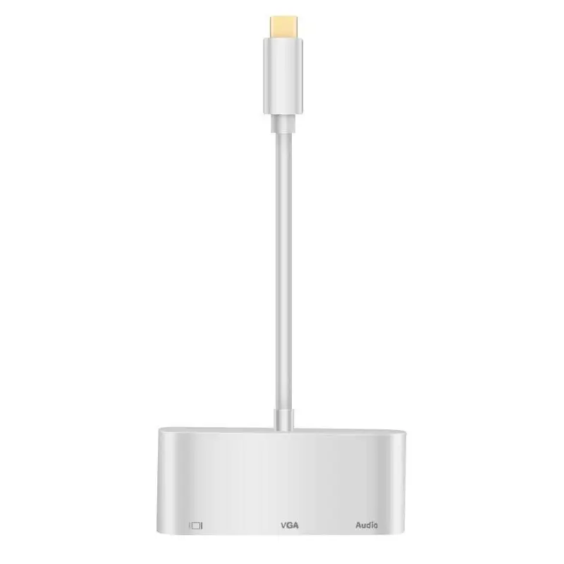 3 в 1 USB 3,1 TYPE-C концентратор 3 порта конвертер адаптер для ноутбука Macbook Google поддержка интерполяции вперед и назад - Цвет: Белый