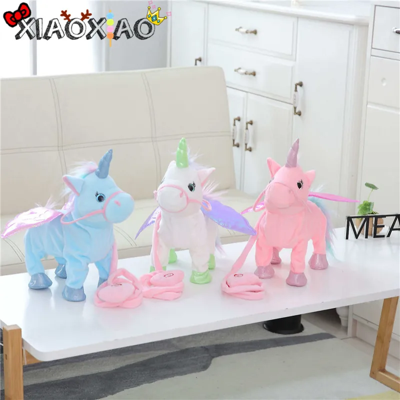 

Hot Sale Electric Walking Unicorn Kids Plush Toy Stuffed Animal Unicorn Doll Sing Songs Plush Toy Children's Day Birthday Gifts