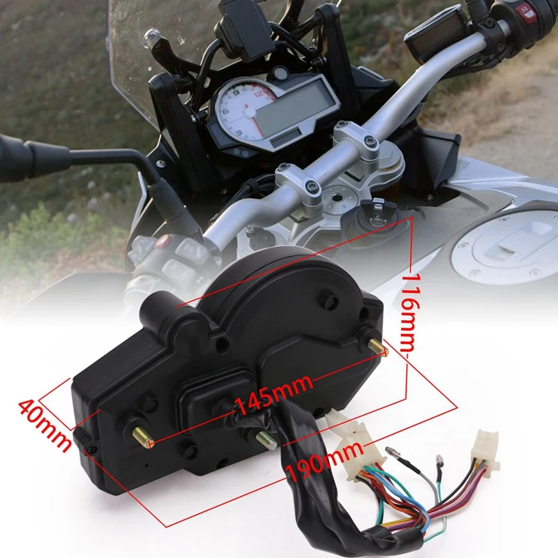 Красочный светодиодный ЖК-дисплей для мотоцикла N 1-6, цифровой спидометр, одометр, тахометр, измеритель температуры воды и масла