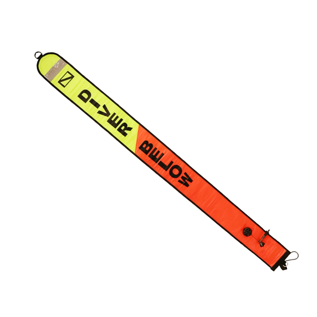 Scuba Diving Surface Marker Buoy SMB Signal Tube Safety Gear 6Ft Water Sports Swimming Diving Pool Accessories