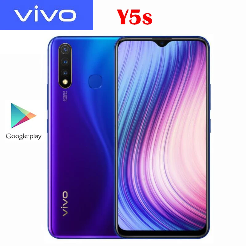 Оригинальный Новый Официальный смартфон VIVO Y5s 4 Гб 128 ГБ Helio P65 16.0MP 3 задние камеры