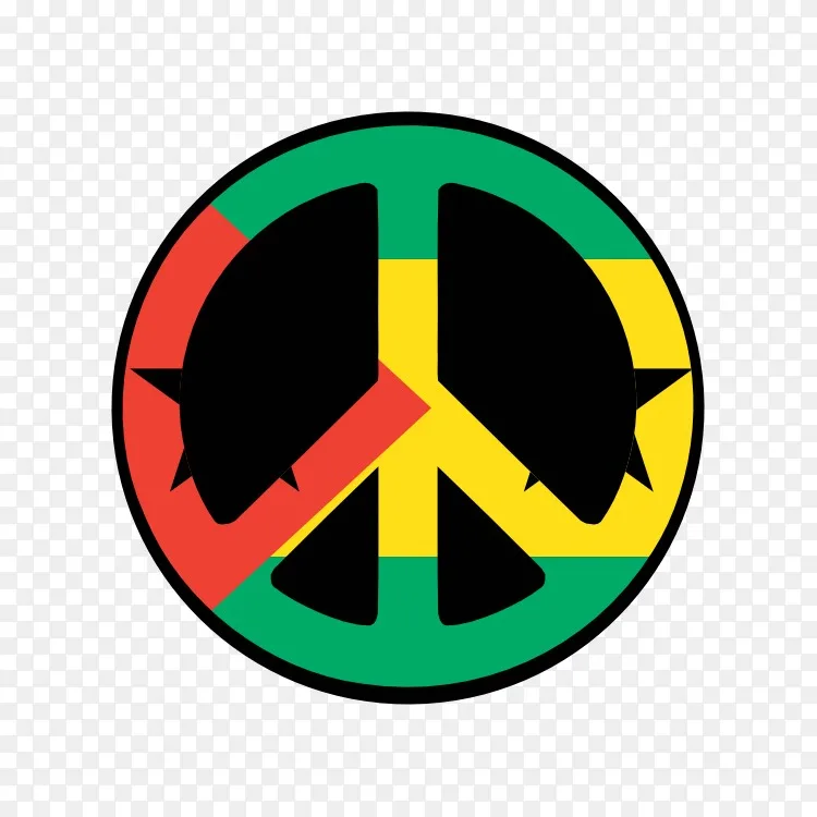 核裁军和平标志运动剪贴画