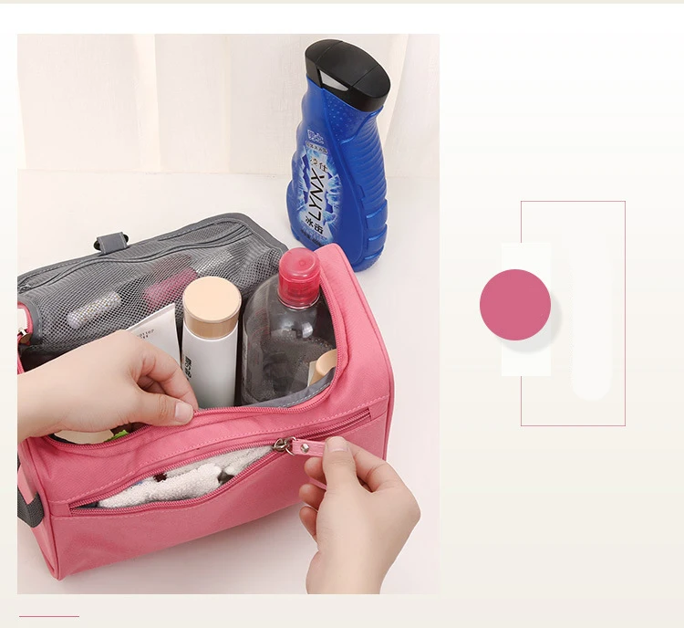 Portable Travel Toiletries Cosmetics Storage Box Folding Waterproof Men Hanging Wash Bag Women Makeup Organizer Cases