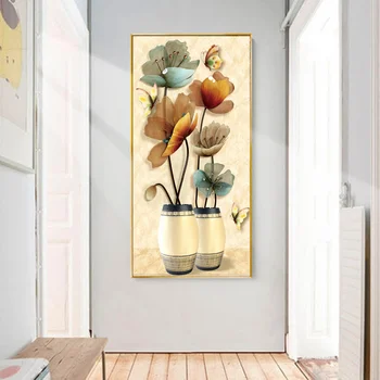 

Huacan 5d Diamond Painting Full Drill Square Flower Embroidery Vase Diamond Art Mosaic Floral Home Decoration