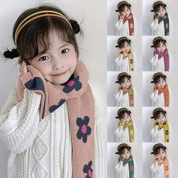 

Scarf Baby Scarf шарф Boys And Girls Kids Fashion New Keep Warm Shawls Scarves Collar Lovely Printing Winter Scarf Free Ship
