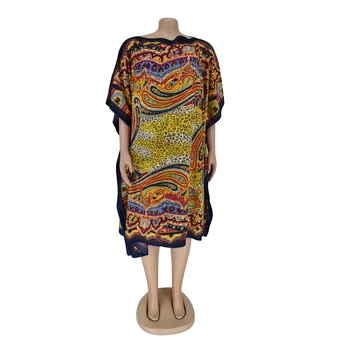 

tilapia summer plus size silk short leopard vintage dress