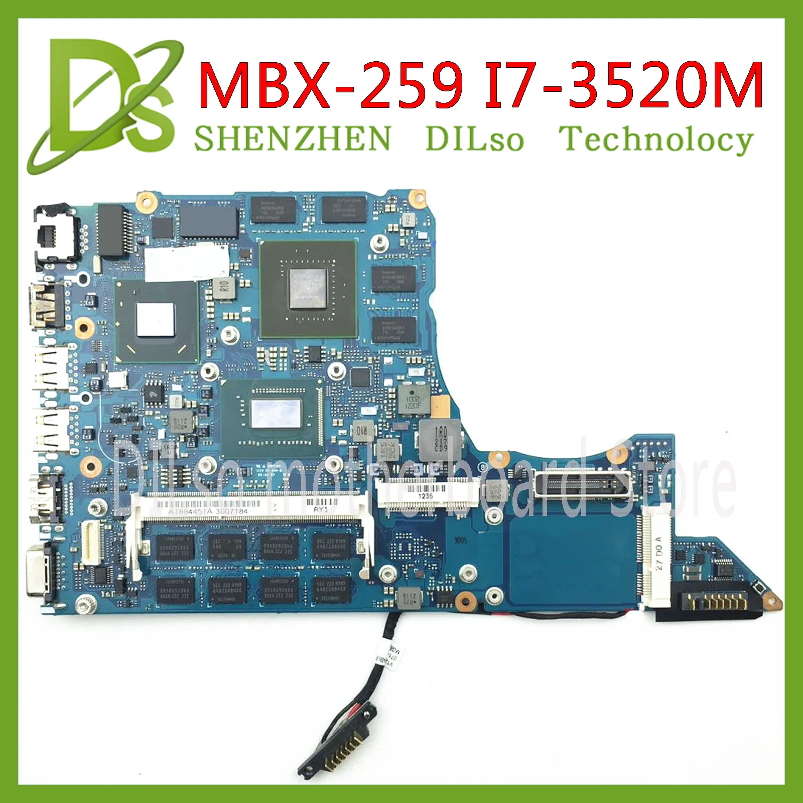 KEFU MVX-259 материнская плата для Sony SVF13 svs13aa11m MBX-259 ноутбука i7-3520m gt640 тестовая работа