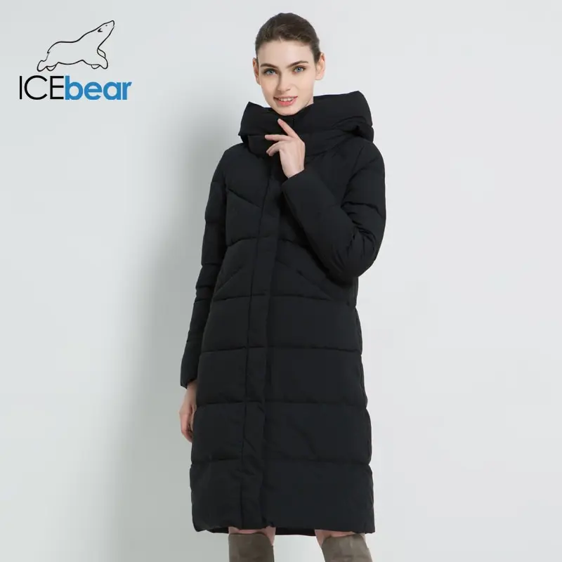ICEbear 2020 Новая женская модная брендовая парка зимняя куртка простой дизайн с