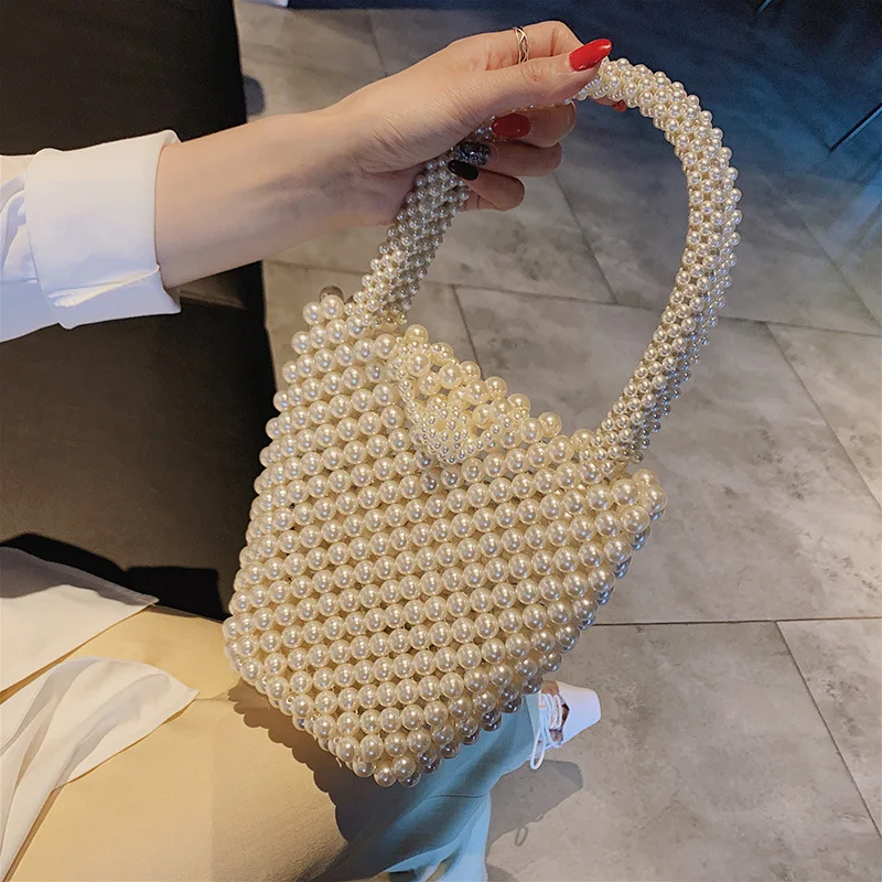 style8 Брендовые ручные сумки с жемчугом, женская сумка на плечо с бисером, Женская винтажная сумка для вечеринки, маленькая сумка с клапаном, мини сумка через плечо - Цвет: style8