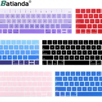 

Keyboard Cover for New Macbook Pro 16 2019 Model A2141 US Enter English Alphabet Silicone Keyboard Protector Skin